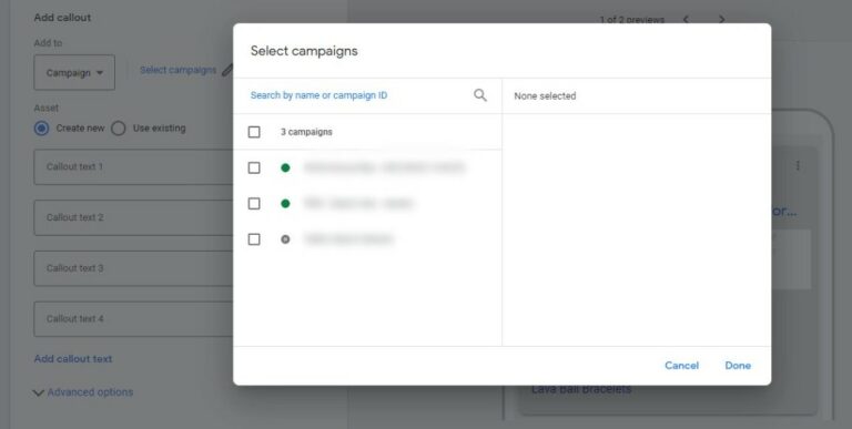 Choose Google Ads Campaign