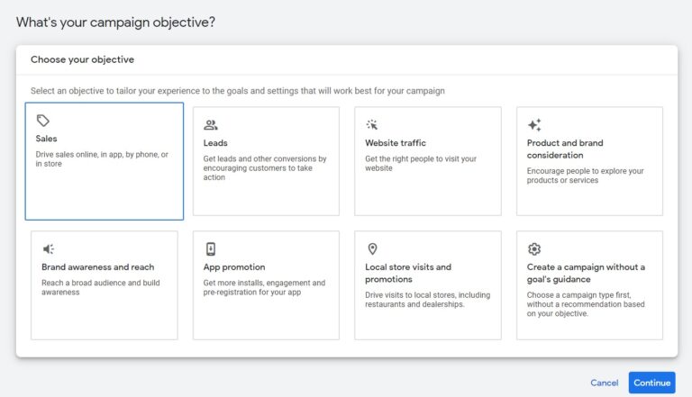 Performance Campaign Objective