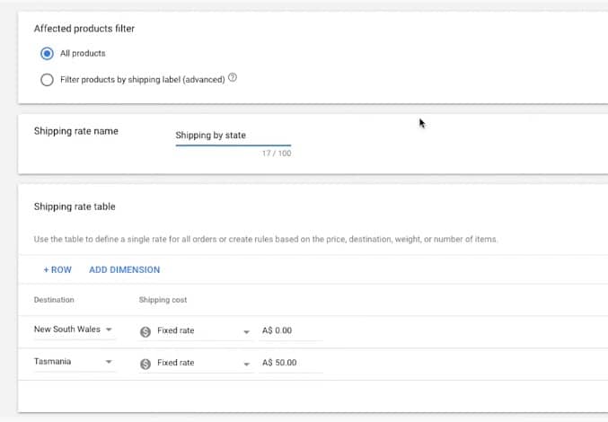 Updates to advanced shipping costs - Google Merchant Center Help